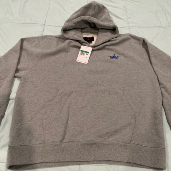 NWT Mens Nike Air Jordan Awake Hoodie Gray XL NEW $150 Sweatshirt DEAL - Picture 8 of 13